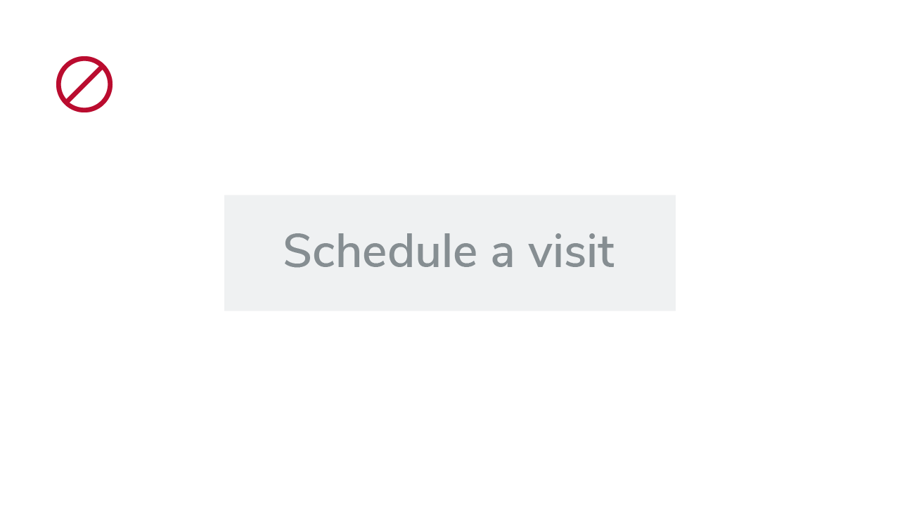 Example of a light gray button with darker gray text that displays insufficient color contrast